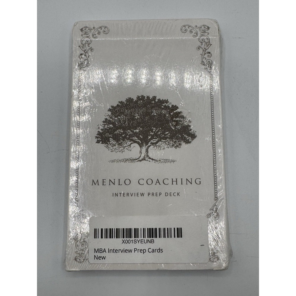 Menlo Coaching MBA Interview Prep Deck Cards Rare Admissions Study Tool NEW